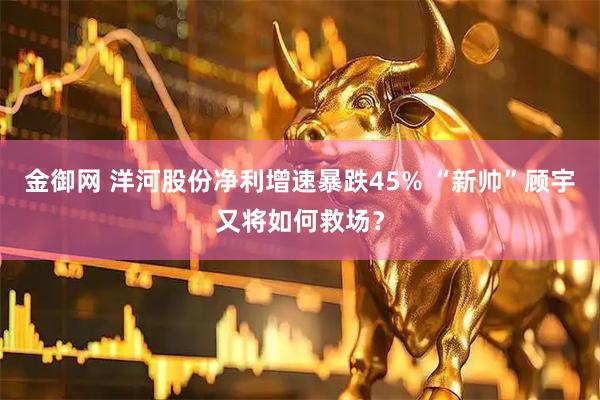 金御网 洋河股份净利增速暴跌45% “新帅”顾宇又将如何救场？