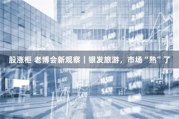 股涨柜 老博会新观察｜银发旅游，市场“熟”了