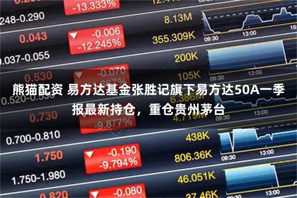 熊猫配资 易方达基金张胜记旗下易方达50A一季报最新持仓，重仓贵州茅台